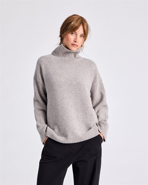 GAI+LISVA MANDIE LAMBSWOOL JUMPER STONE GREY